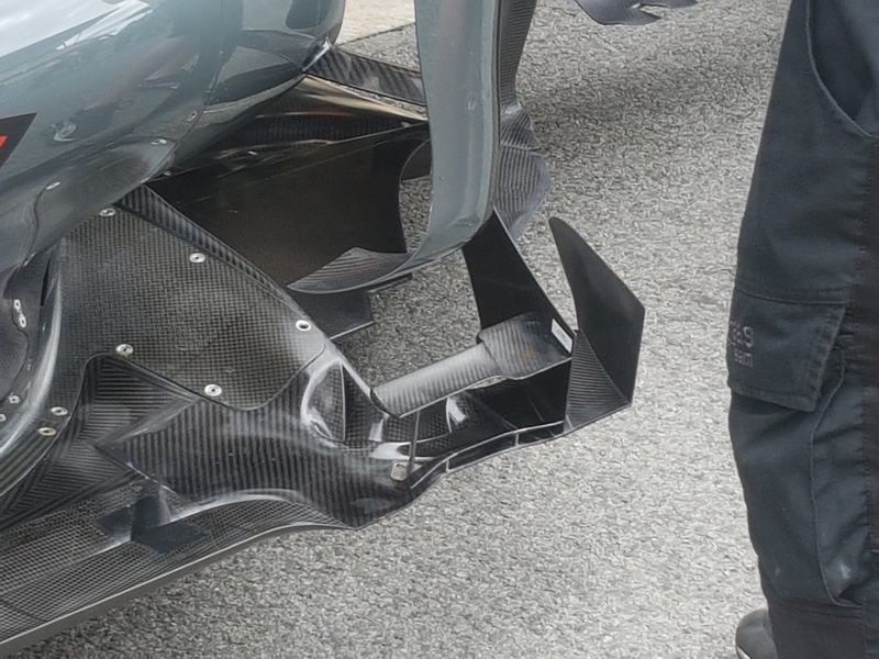 “Tomorrow both Haas cars will run the new floor tested by KM today. The extra floor is leaving Dallara in italy now.” @ScarbsTech